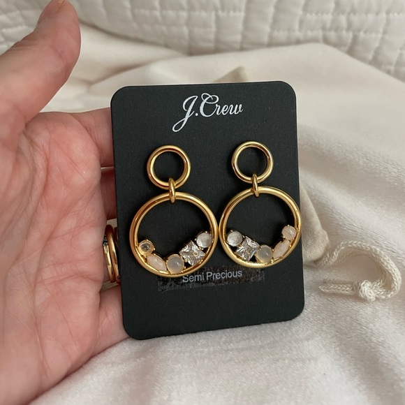 J.Crew Nested stone drop earrings - Picture 3 of 8